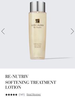 Estee Lauder Re-Nutriv Softening Lotion - Pearl Cream & Silver Cap
